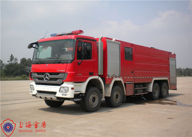 Rotatable Cab 6x4 Drive Foam Fire Truck Red Printed Eight Cylinders Engine