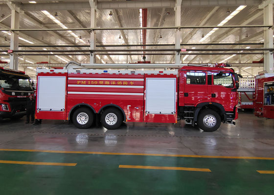 Chinese Chassis 6×4 Drive 276kw Engine Motorized Water Tanker Fire Truck