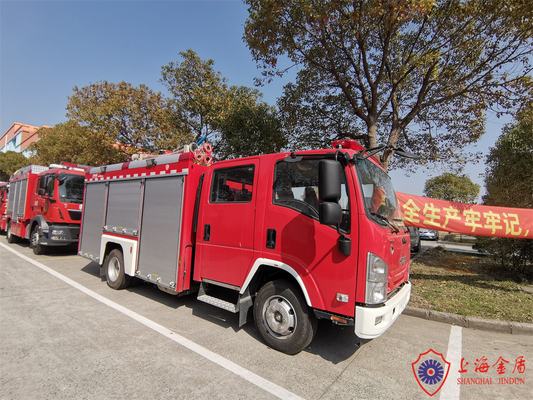 Stainless Steel Foam Fire Truck With Pump Monitor 2500L 10 Ton