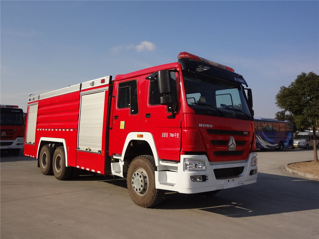6x4 Foam Fire Truck With 16000kg Water Foam Tender For Fire Brigades