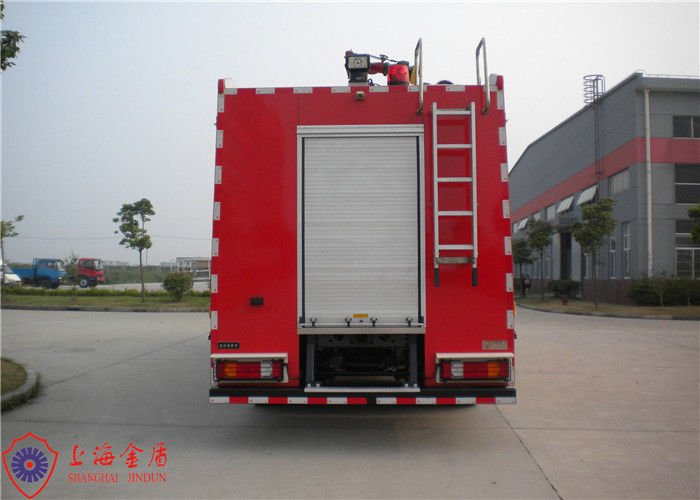 Rotatable Cab 6x4 Drive Foam Fire Truck Red Printed Eight Cylinders Engine