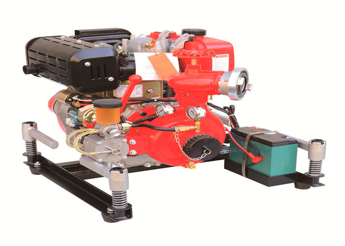 Middle Flow Special Vehicles Portable Diesel Fire Pump 7m Maximum Suction Depth