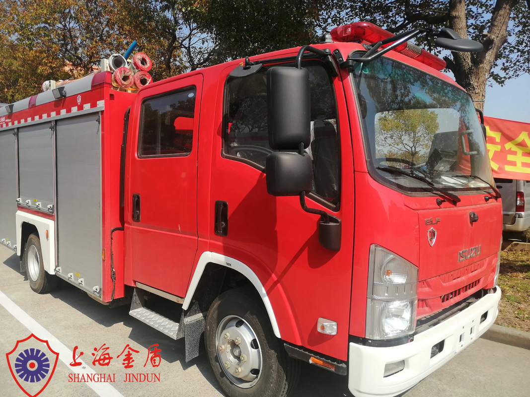 110km/h High-Speed Commercial Fire Trucks with Stainless Steel Tank and Isuzu Chassis