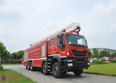 IVECO चेसिस हैवी ड्यूटी 8x4 ड्राइव वॉटर टॉवर फायर ट्रक हाई स्प्रेइंग