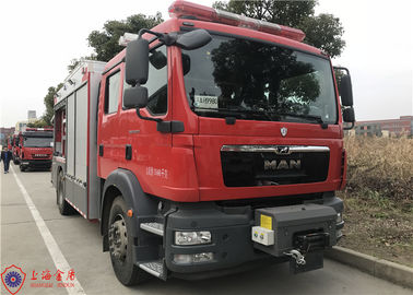 100km/h 4x2 ड्राइव 6 सिलेंडर डीजल इंजन 25 मीटर एरियल लैडर फायर ट्रक