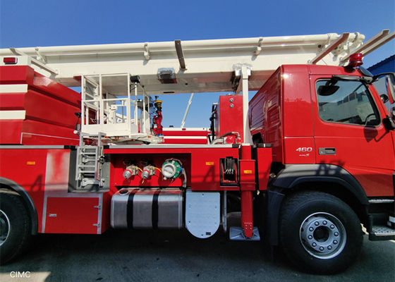 2100nm 1080rpm एरियल लैडर फायर व्हीकल विथ फायर मॉनिटर फ्लोइंग 4800L/Min