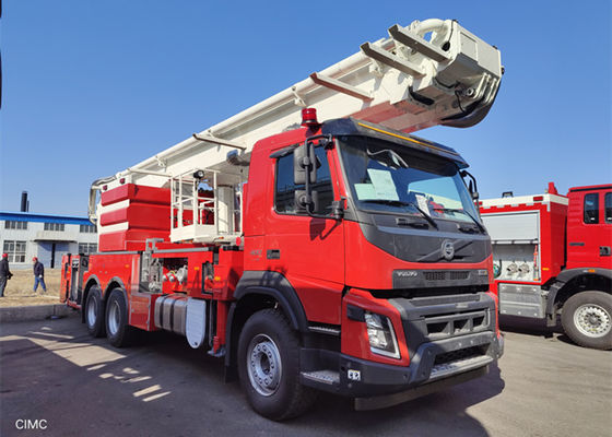 25m टेलीस्कोपिक बूम के साथ 12000L वाटर 4000L फोम 6x4 वाटर टॉवर फायर ट्रक
